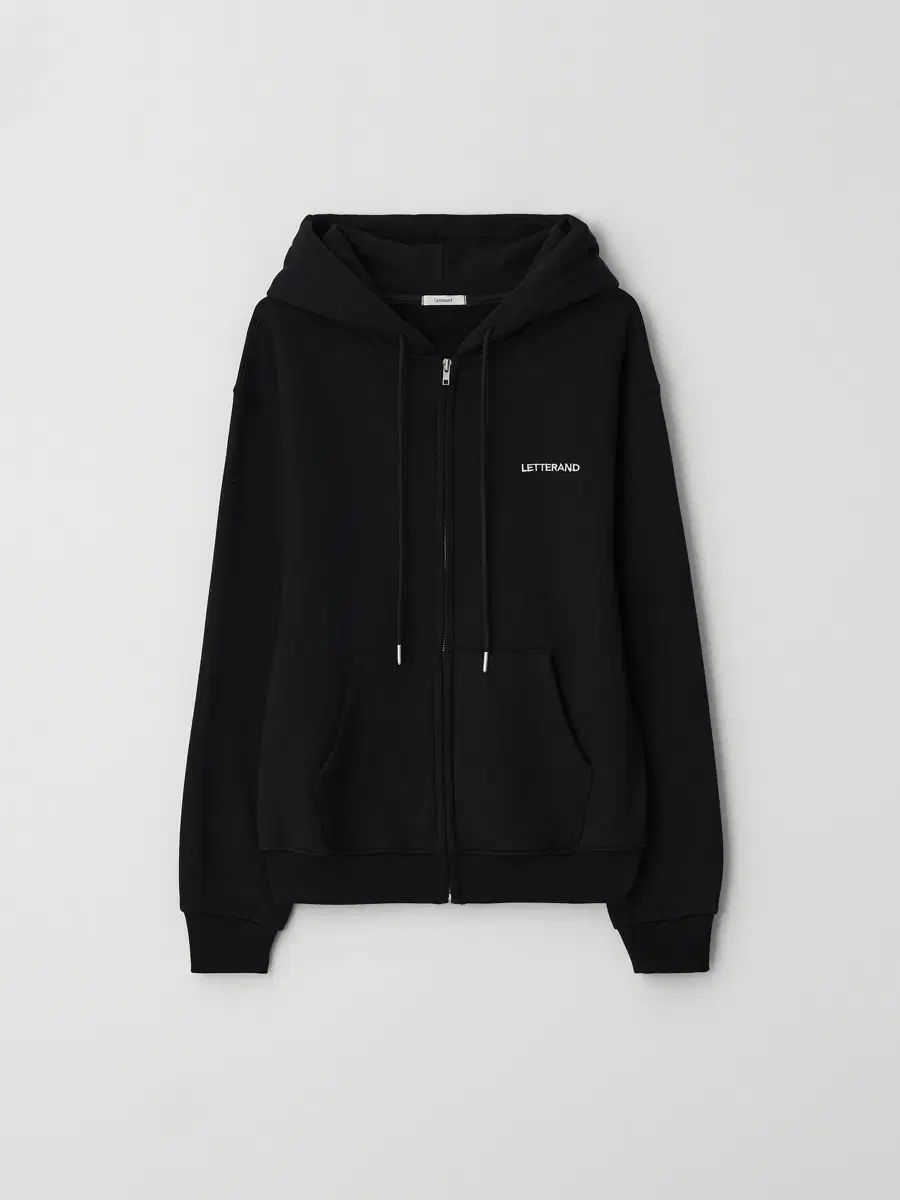 (未開封) レターアンド Brushed Zip-up Hoodie ブラック 出品