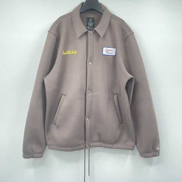 【中古】JORDAN×UNION コーチジャケット ブラウン サイズL ジョーダン ユニオン[17][240017772468] 中古】JORDAN×UNION コーチジャケット ブラウン サイズL ジョーダン