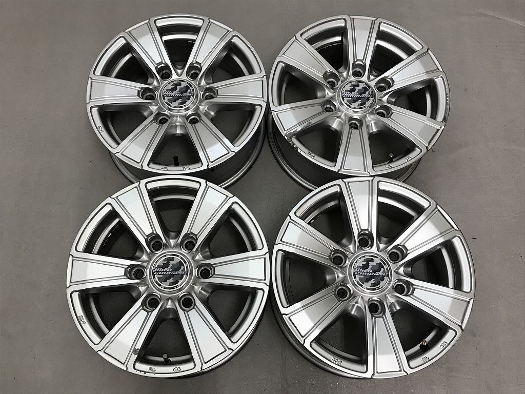 ◎格安 良品 ハイエース用 15inc 6J +33 139.7/6H 即納 個人宅OK 4本 検) レジアスエース ハイラックス サーフ プラド キャラバン
