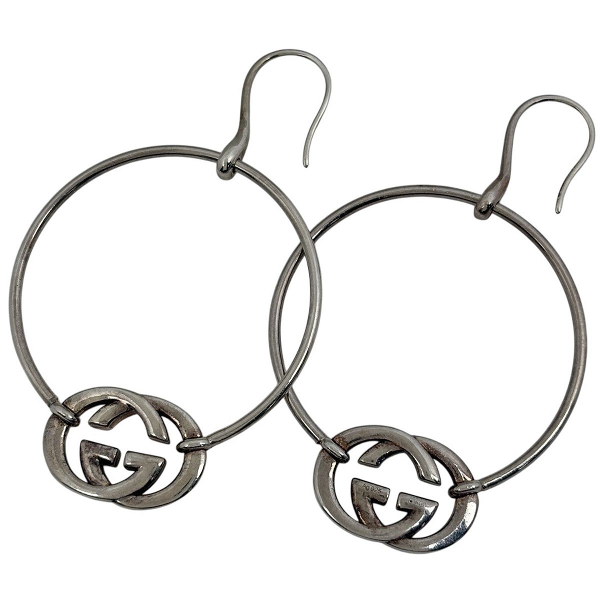 GUCCI GGロゴピアス シルバー グッチ ロゴ ピアス シルバー925