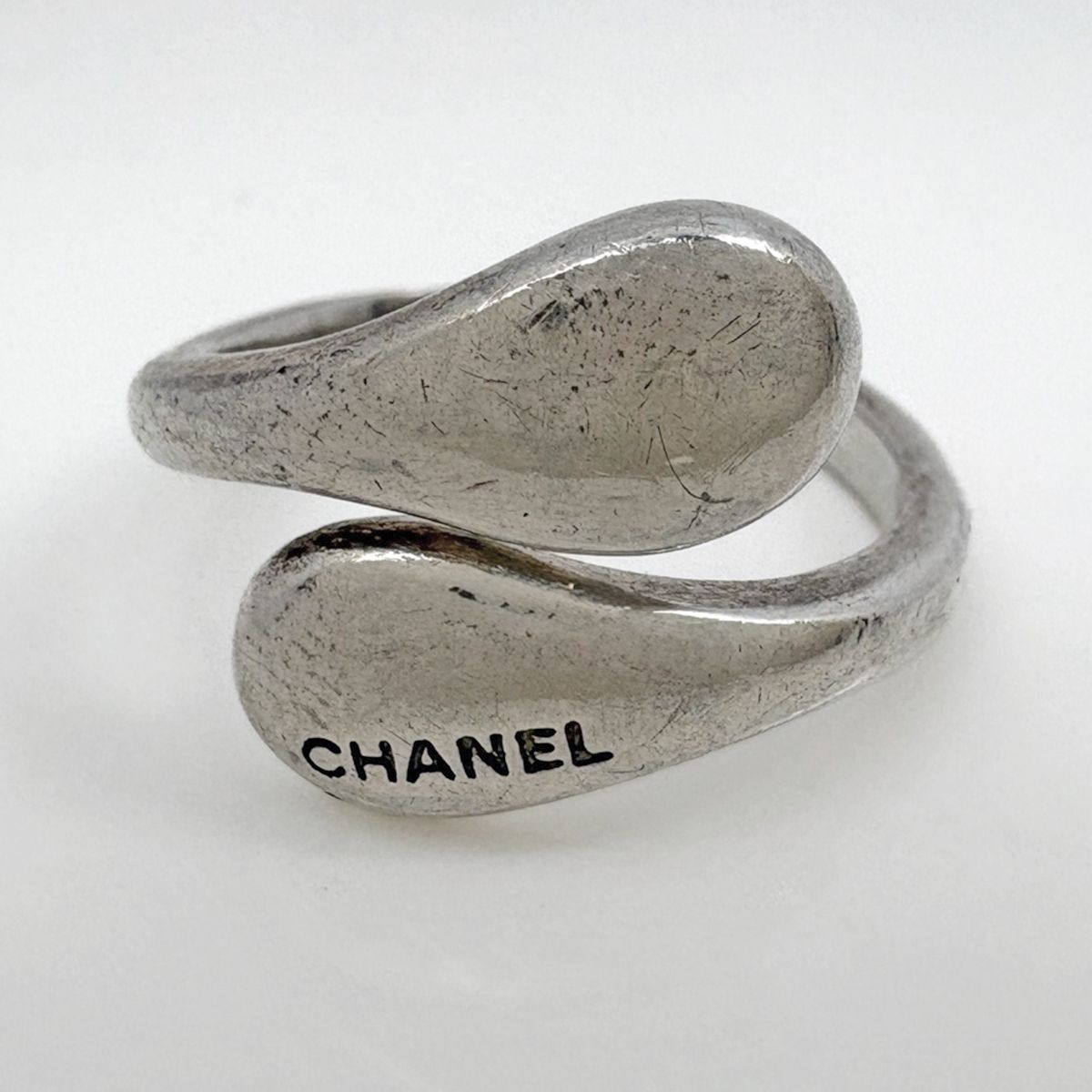 シャネル CHANEL ロゴ リング 指輪 13.5号 シルバー925 シルバー