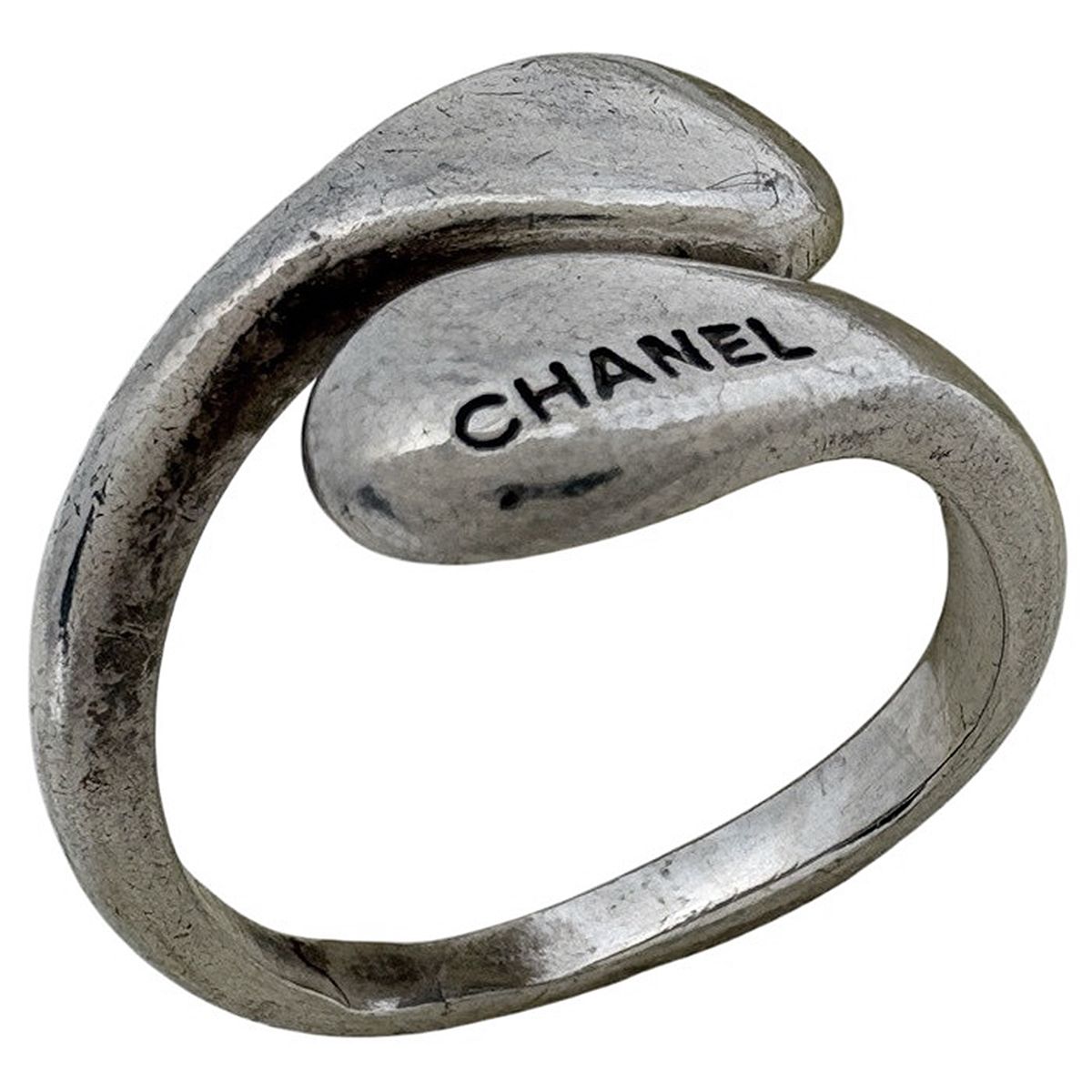 シャネル CHANEL ロゴ リング 指輪 13.5号 シルバー925 シルバー