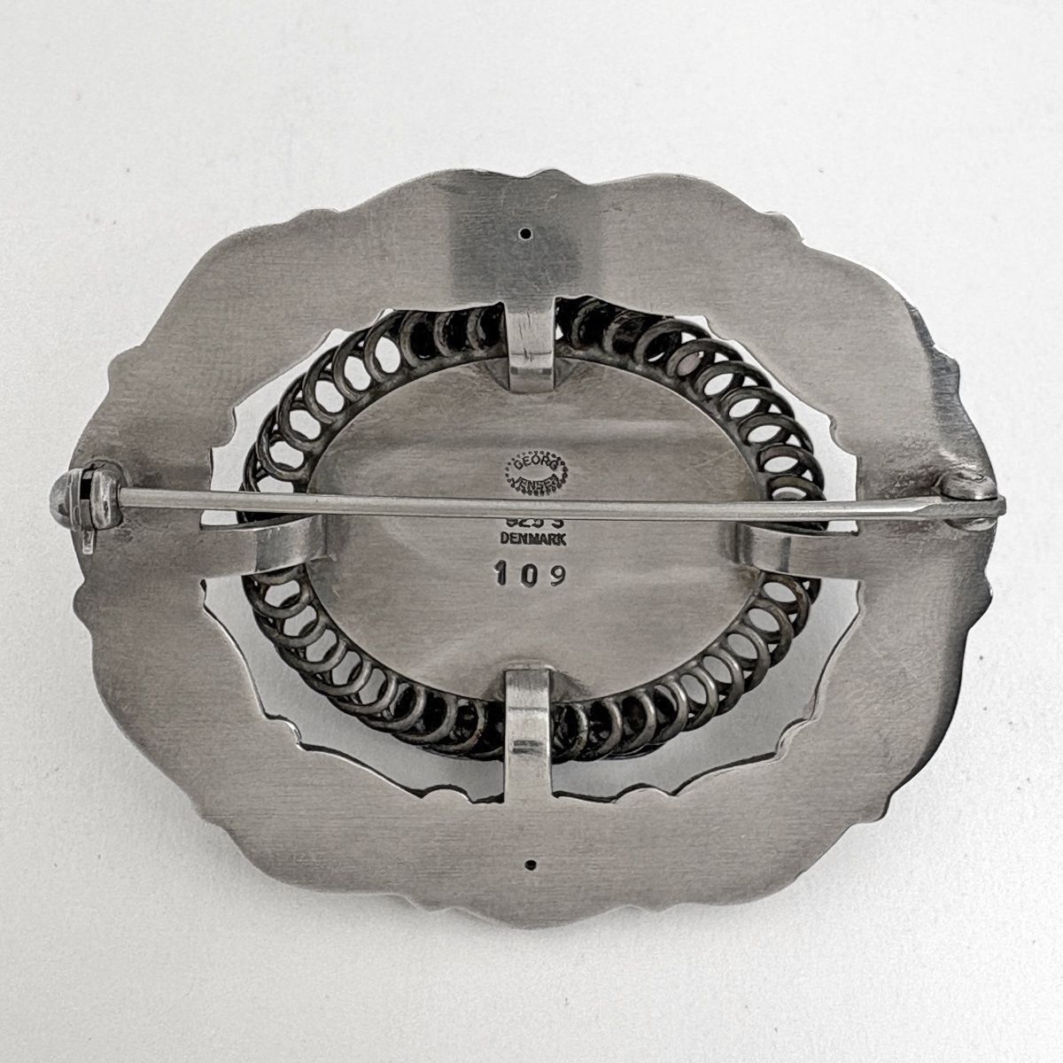 ジョージジェンセン Georg Jensen カラーストーン ブローチ 109