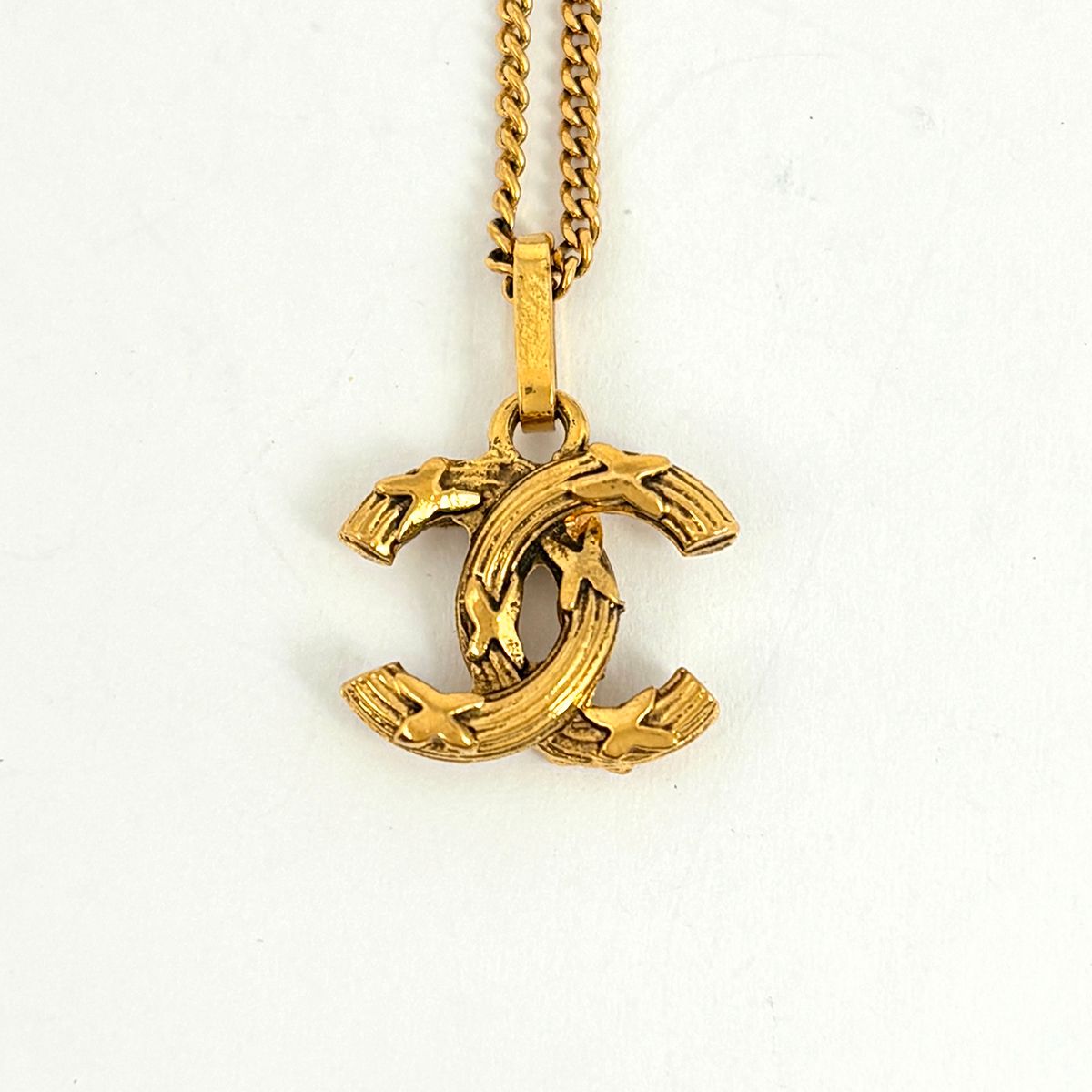 シャネル CHANEL ココマーク ネックレス CC ペンダント GP ゴールド 
