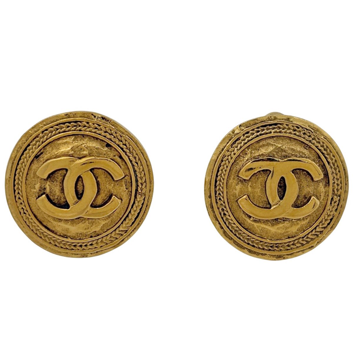 シャネル CHANEL ココマーク イヤリング ラウンド GP ゴールド レディース 【中古】