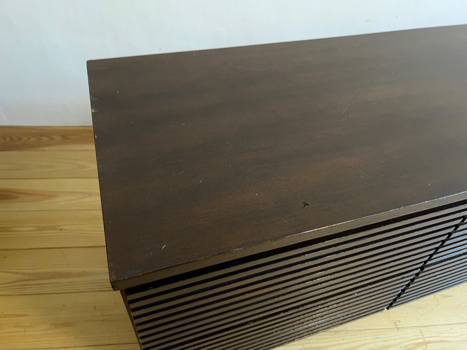 ローボード チェスト 収納棚 モダン 木製 引き出し 2A106 古道具 古