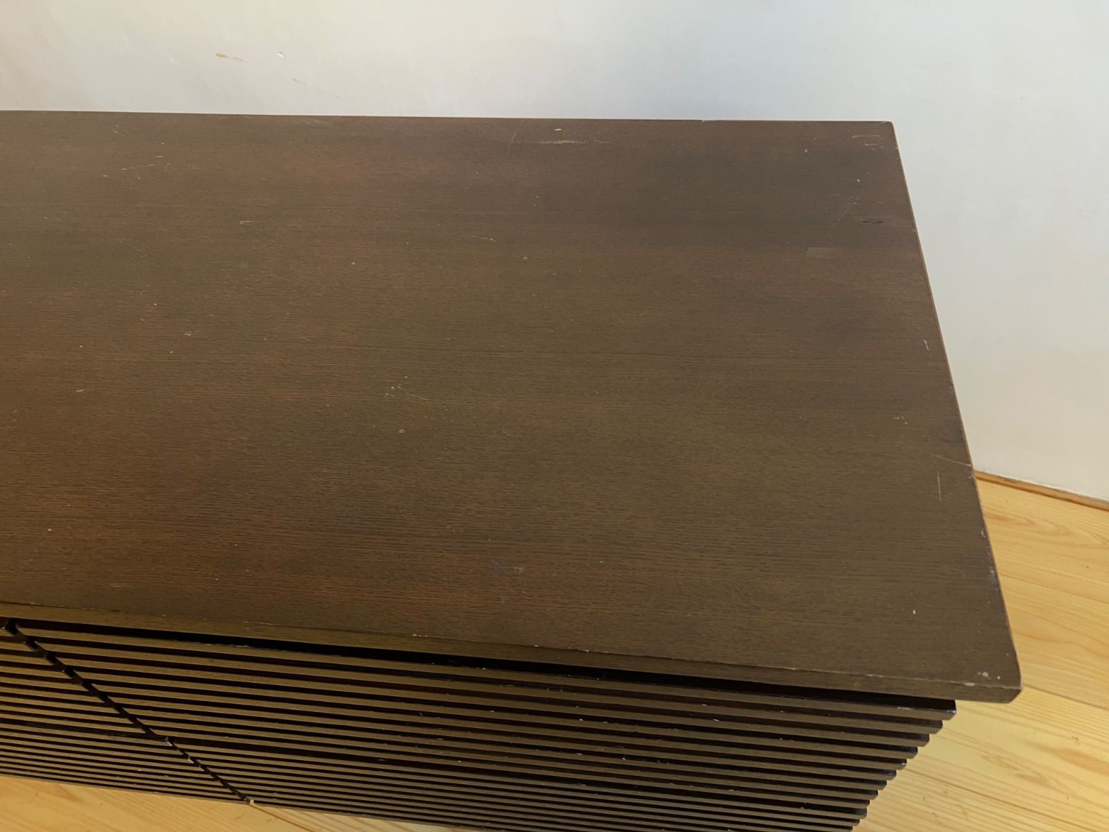 ローボード チェスト 収納棚 モダン 木製 引き出し 2A106 古道具 古