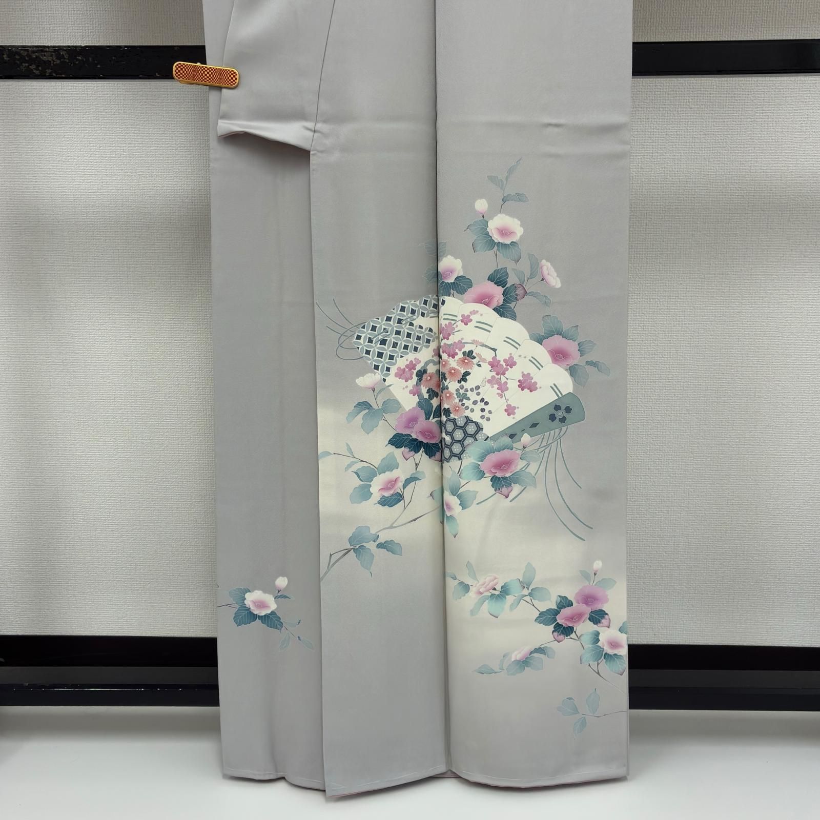 訪問着フルセット　辻ヶ花　絞り　正絹　染め分け 訪問着 辻が花 正絹 絞り | kimono 染め分け 袷 薄水色 0 作家物 絞り