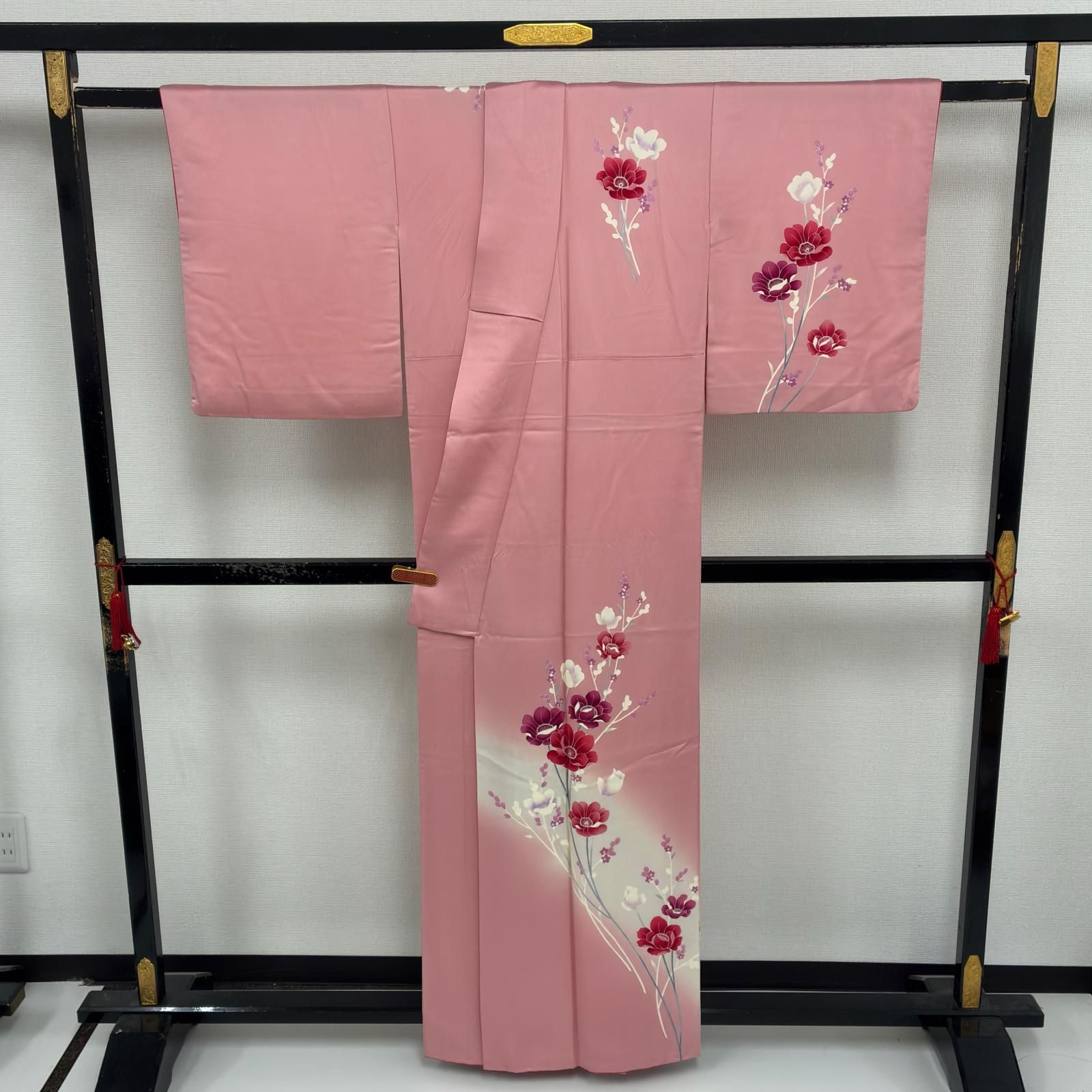付け下げ 正絹 紋なし 美しい染めの花 袷 着物 MK-8058 - メルカリ