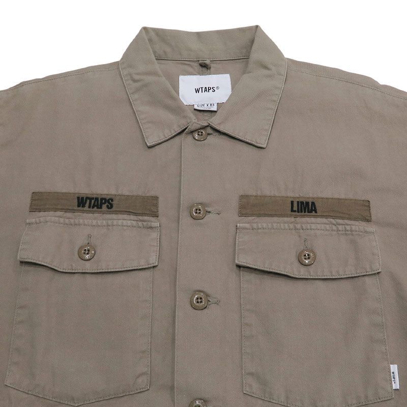 美品 WTAPS ダブルタップス 19SS BUDS LS 01/SHIRT.COTTON.SERGE