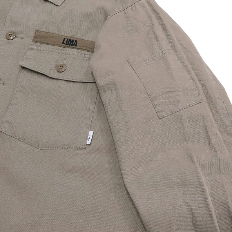 美品 WTAPS ダブルタップス 19SS BUDS LS 01/SHIRT.COTTON.SERGE