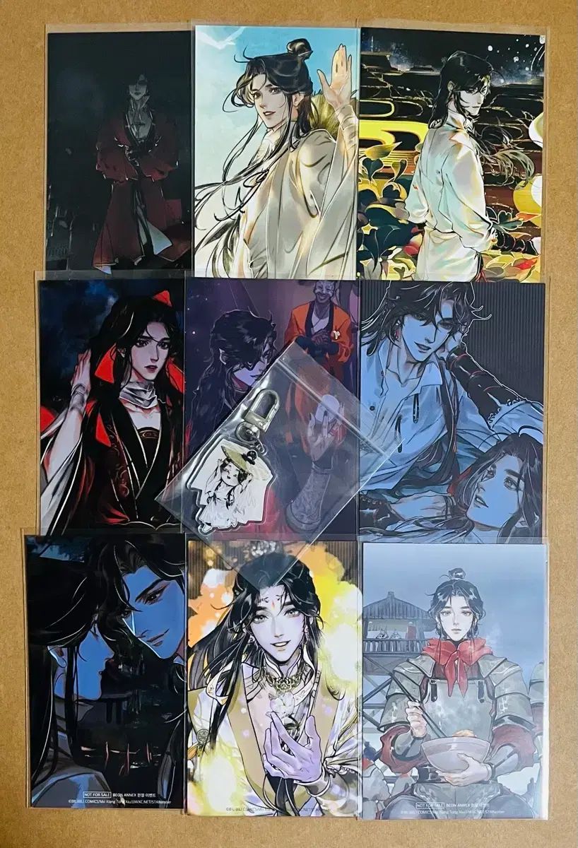 Be on Dネック 天官賜福 はがき 9種 + アクリル キーホルダー 1種