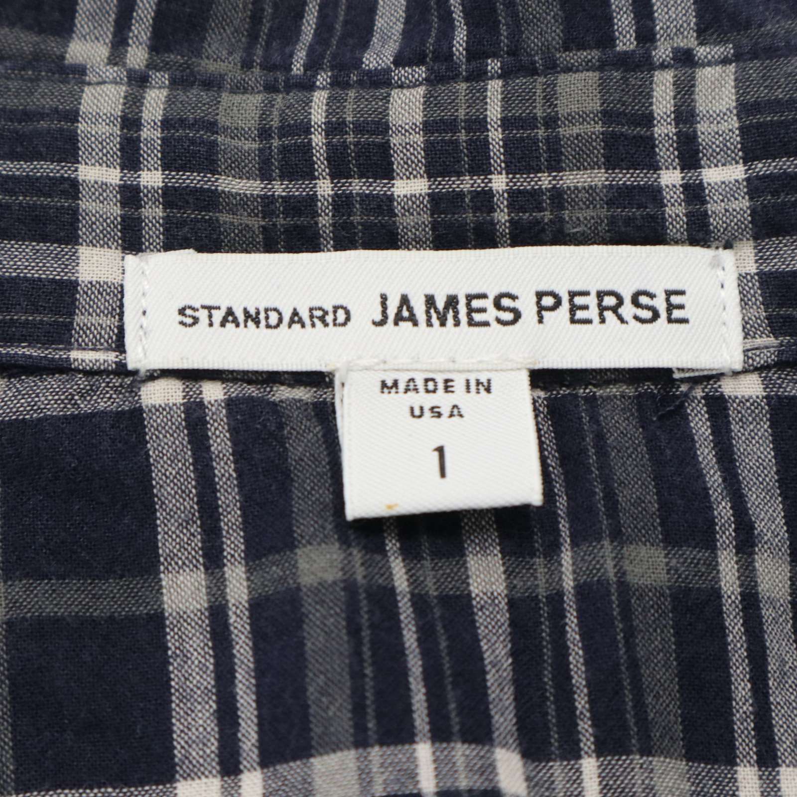 USA製☆ JAMES PERSE ジェームスパース 通年☆ 長袖 チェック柄 シャツ