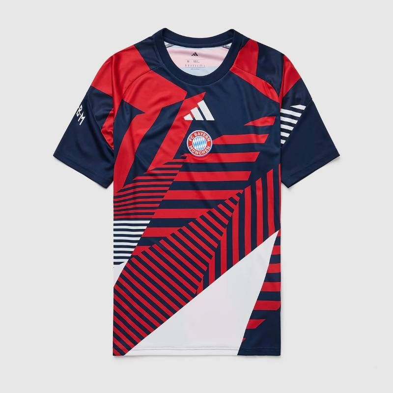【送料無料・匿名配送】adidas アディダス バイエルン・ミュンヘン 26/27 公式 プレマッチ シャツ 紺赤 新品 正規品