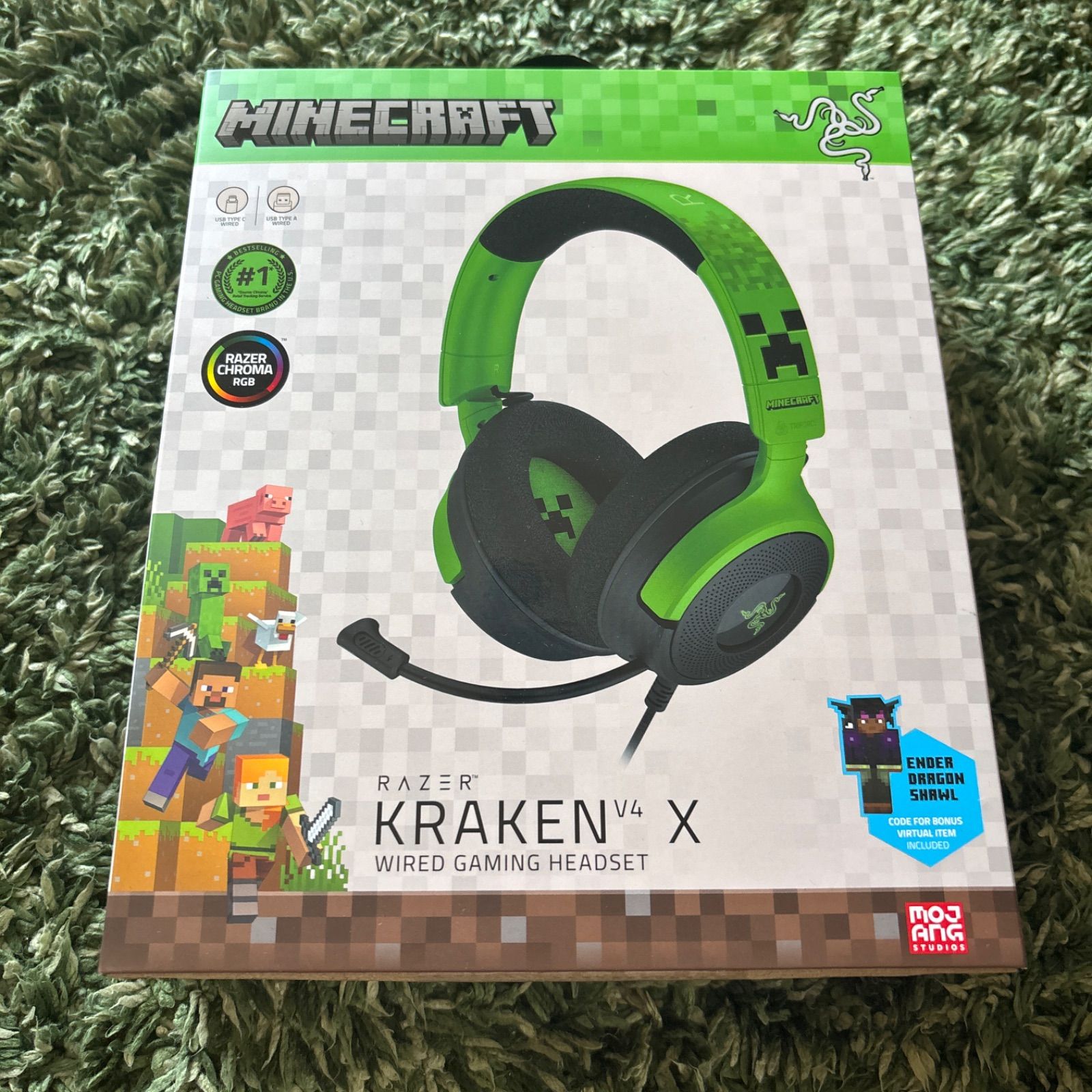 新品 Razer Kraken V4 X Minecraft Edition - メルカリ