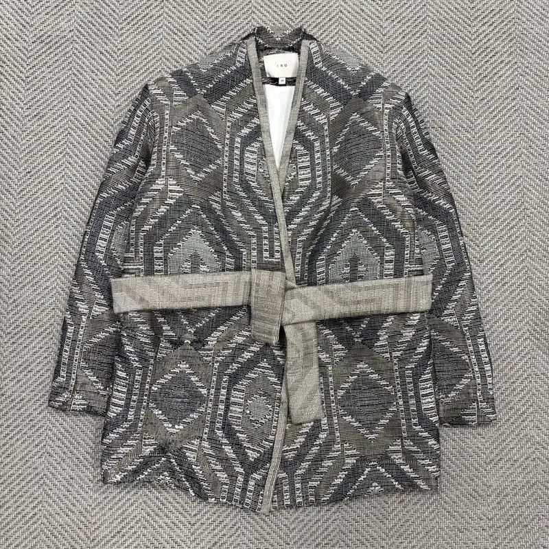 イロ ジャカード ベルト付き ローブ ジャケット v3776 12,608円