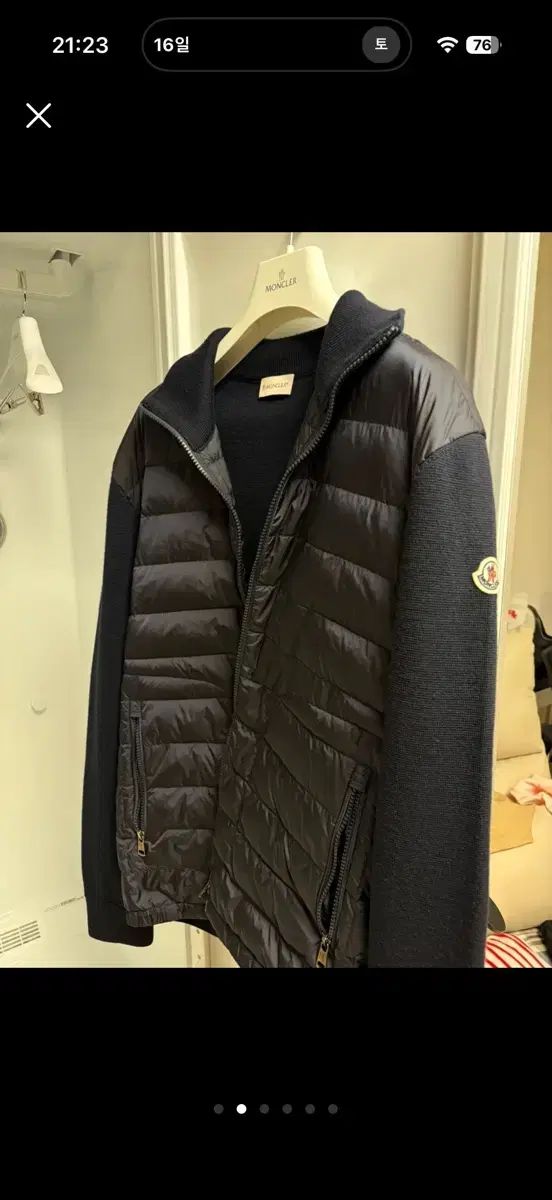 MONCLER モンクレール ニット ダウン L