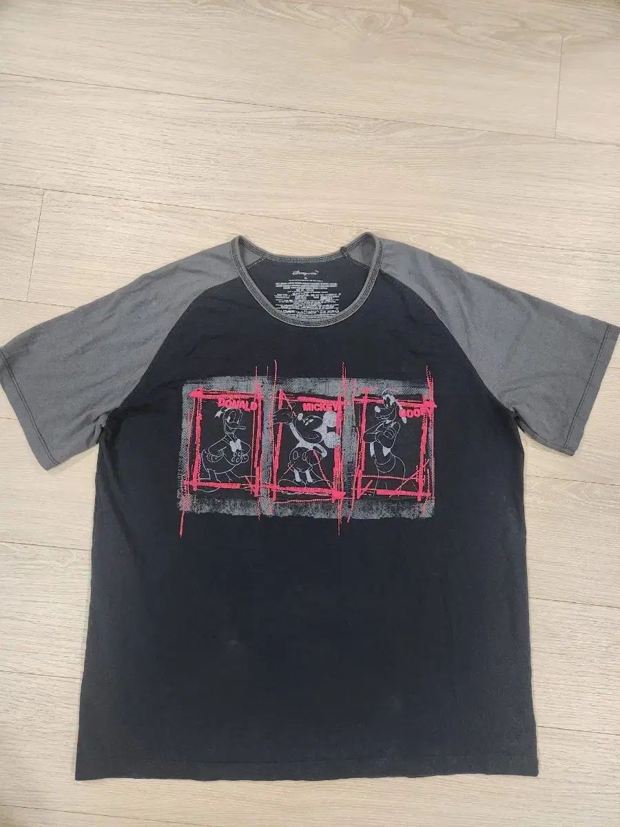 ディズニー正規品 ミッキーマウス ドナルドダック グーフィー 半袖Tシャツ XL