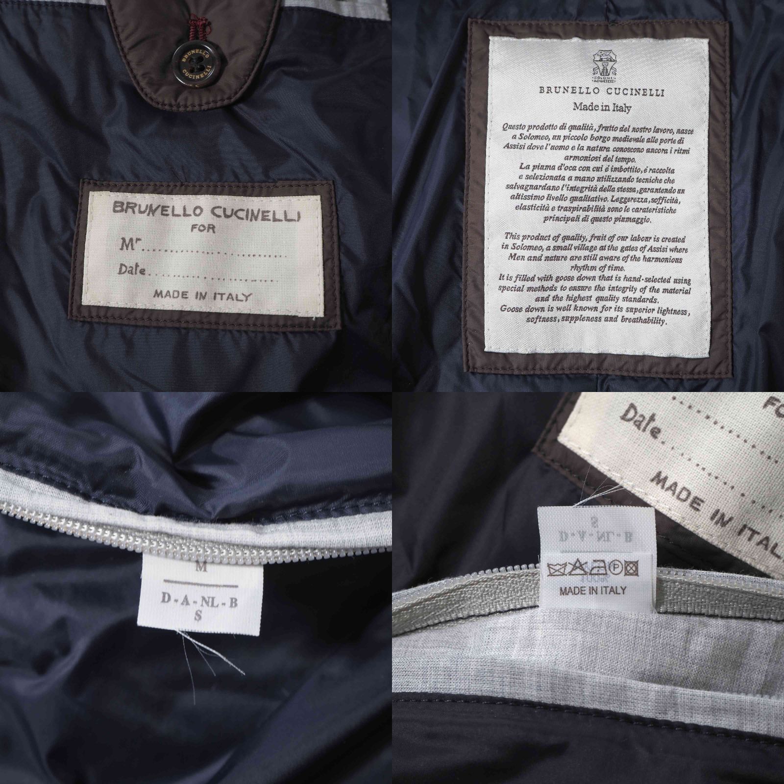 □美品 ブルネロクチネリ BRUNELLO CUCINELLI イタリア製 フーデッド 