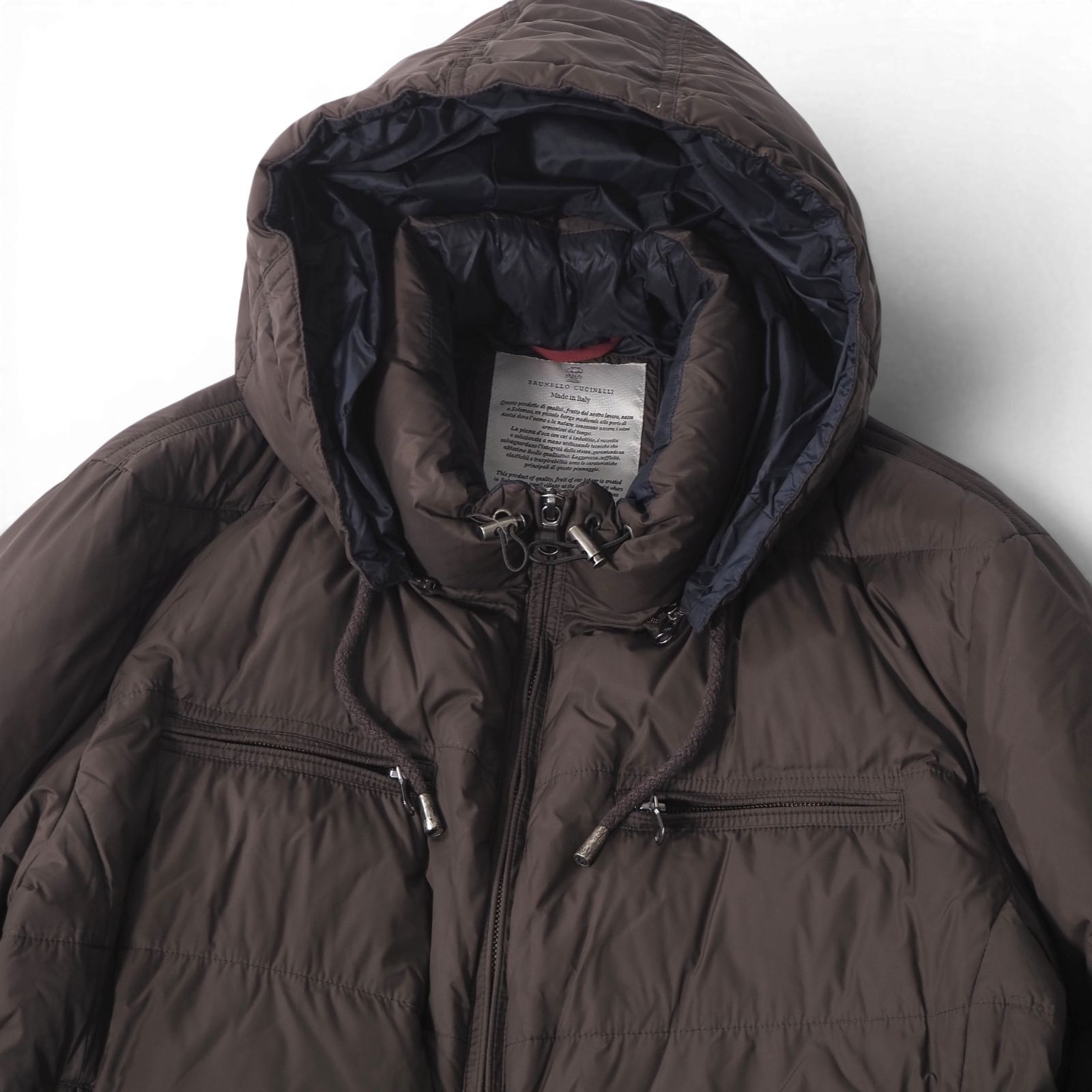 □美品 ブルネロクチネリ BRUNELLO CUCINELLI イタリア製 フーデッド 