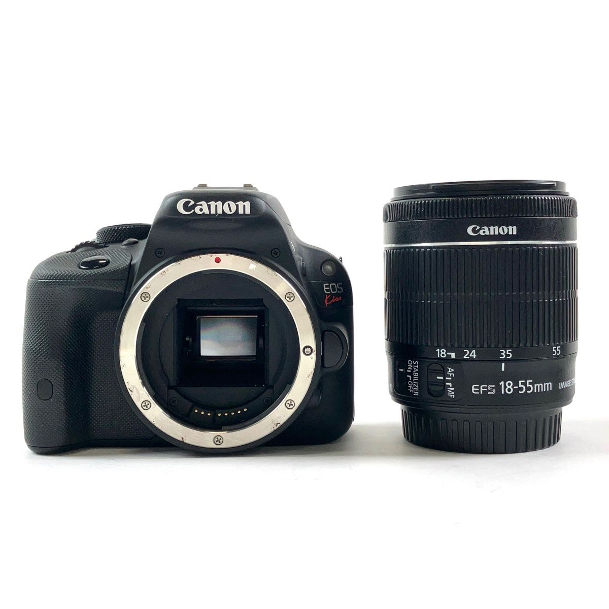 キヤノン Canon EOS Kiss X7 EF-S 18-55 IS STM レンズキット デジタル 一眼レフカメラ 【中古】