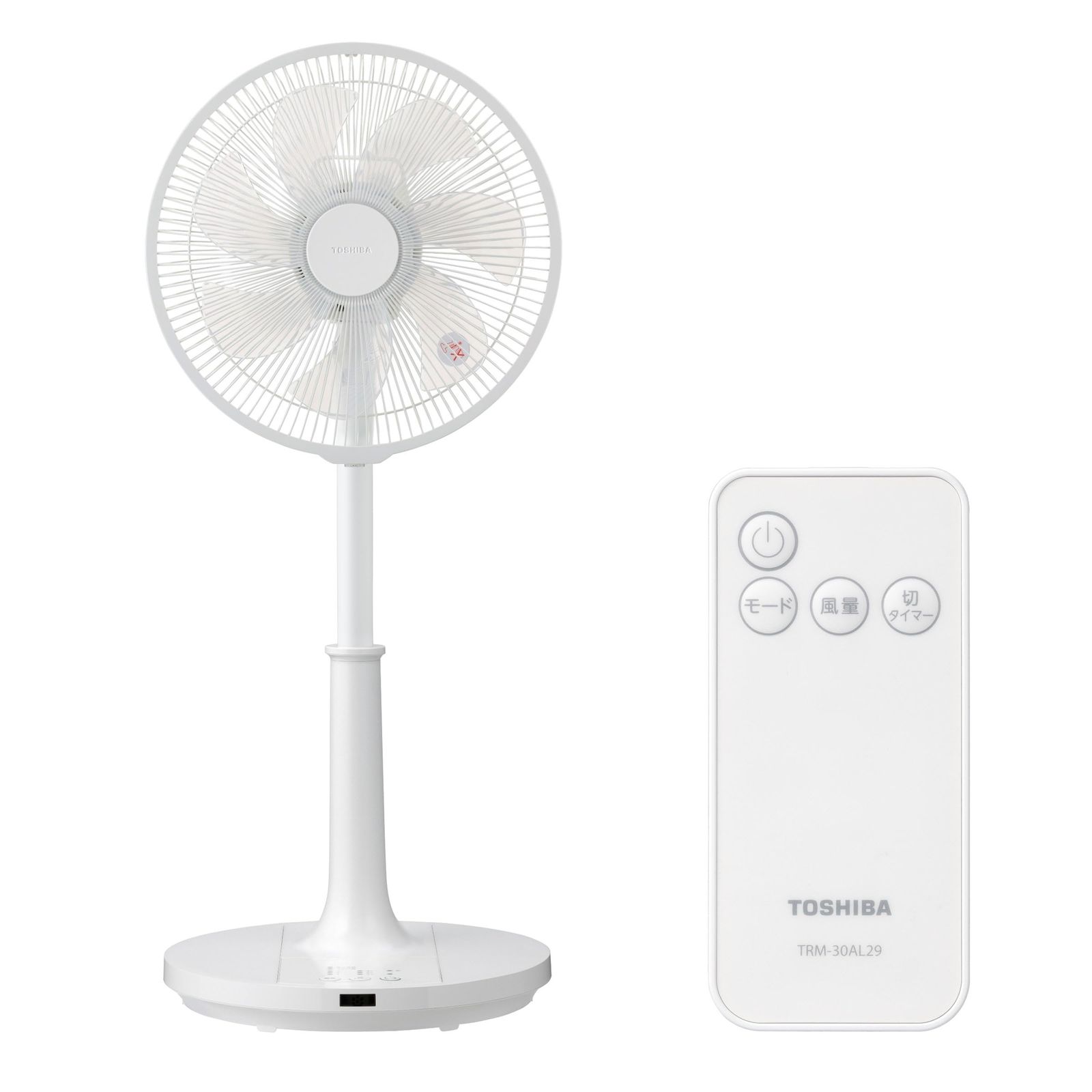 TOSHIBA (東芝) リビング扇風機 ACモーター 静音 リモコン付 7枚羽根 切タイマー 首振り 風量3段階 ホワイト TF-30AL28A(W) e1ad5d05