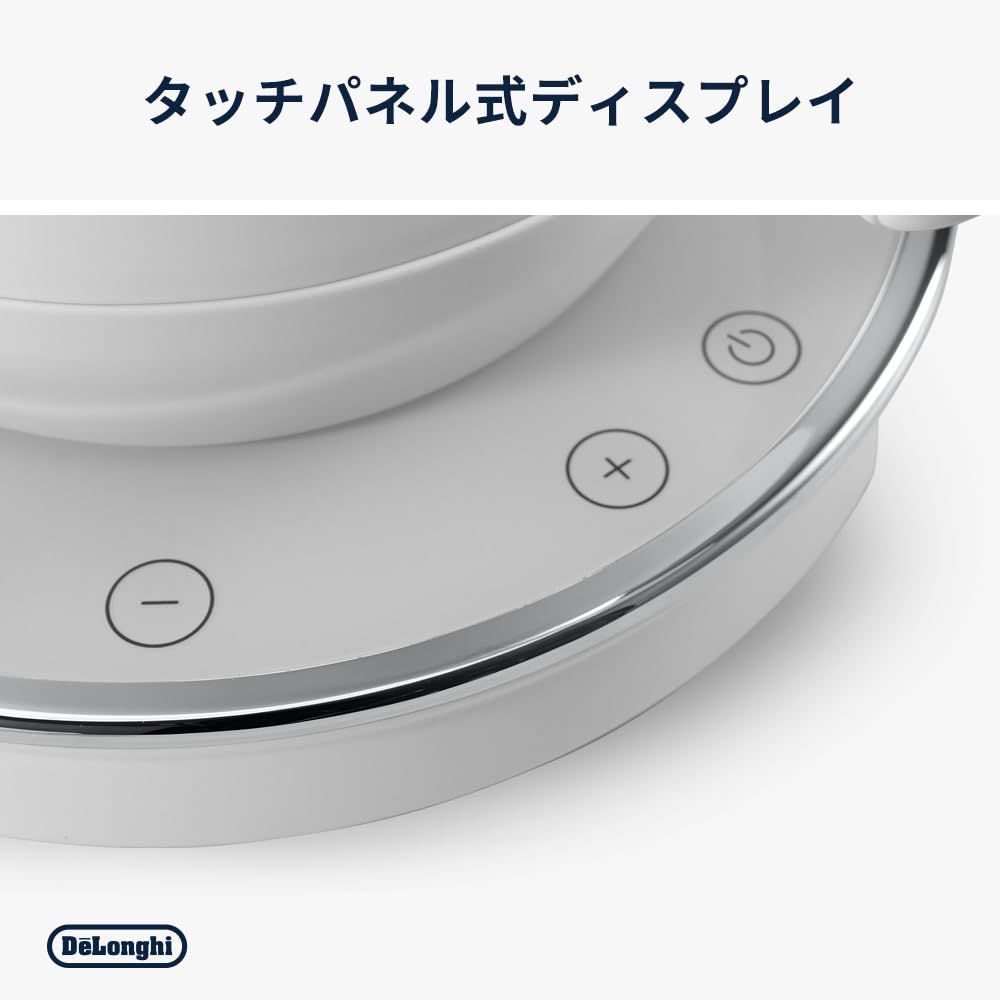 De'Longhi (デロンギ) 電気ケトル エクレティカ KBY1210J-W 温度調整