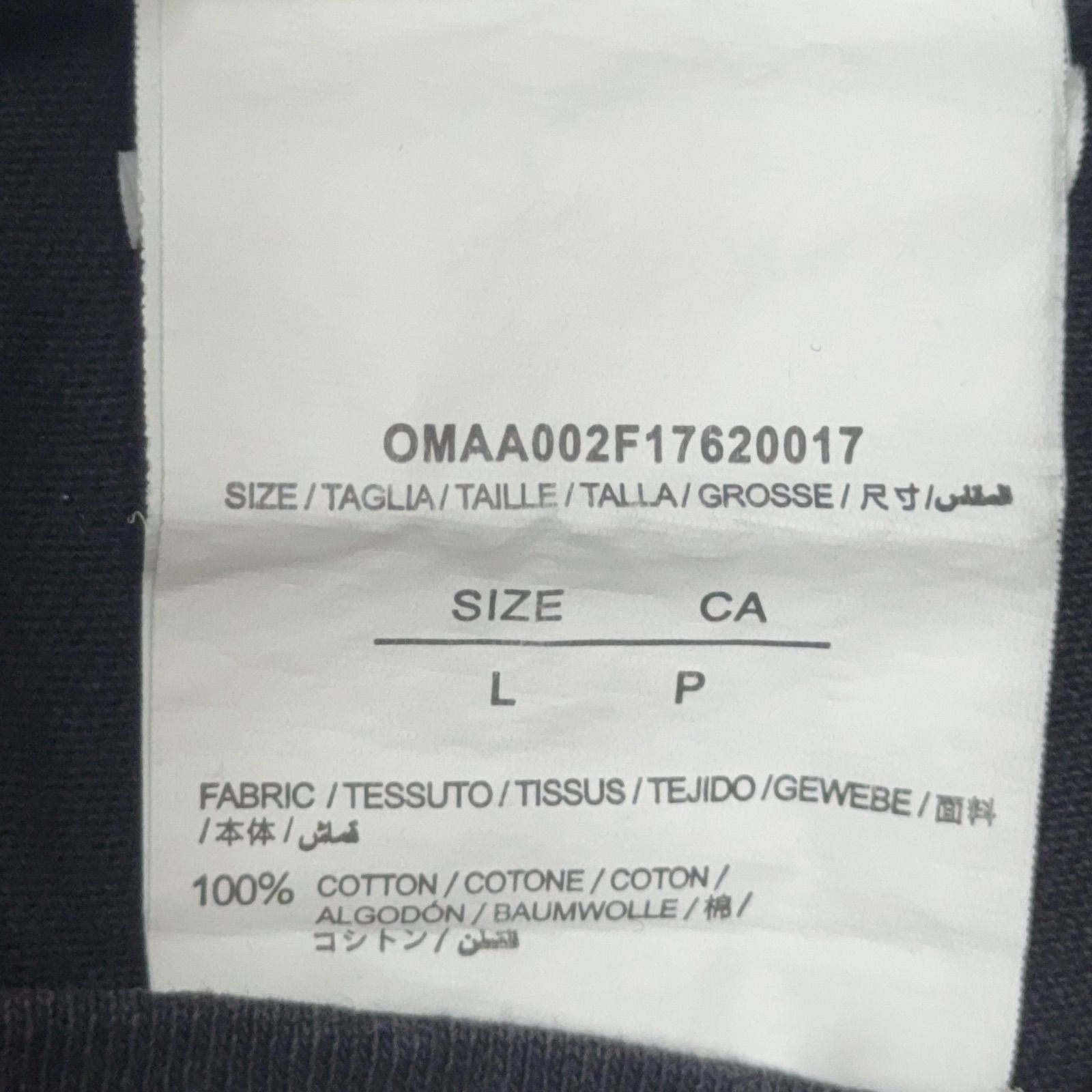 OFF-WHITE オフホワイト クロスアロー ロゴ 半袖 Tシャツ ブラック 黒