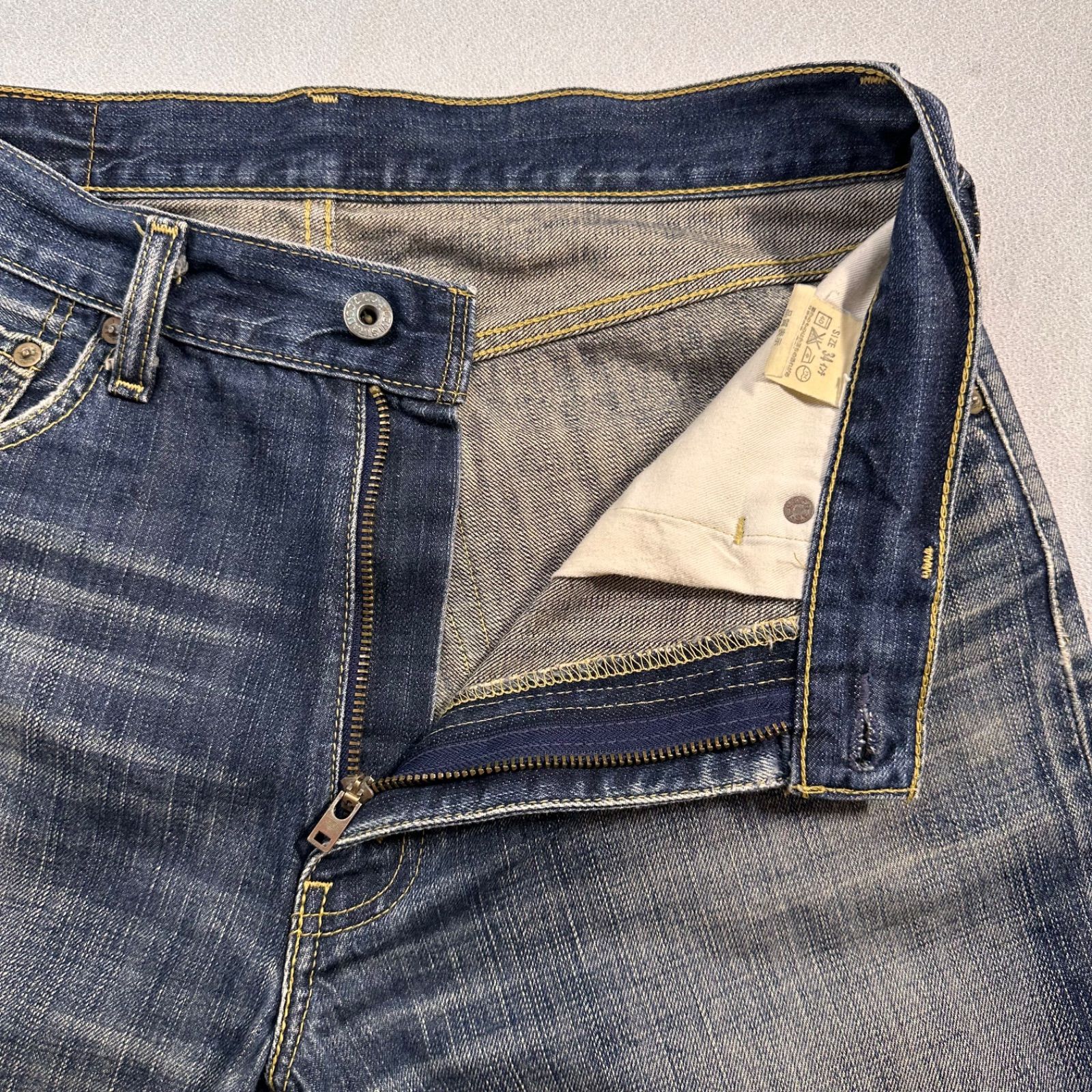送料無料 即決 ☆ Levi's 502☆ W34 00年代 デニムパンツ アタリ ヒゲ