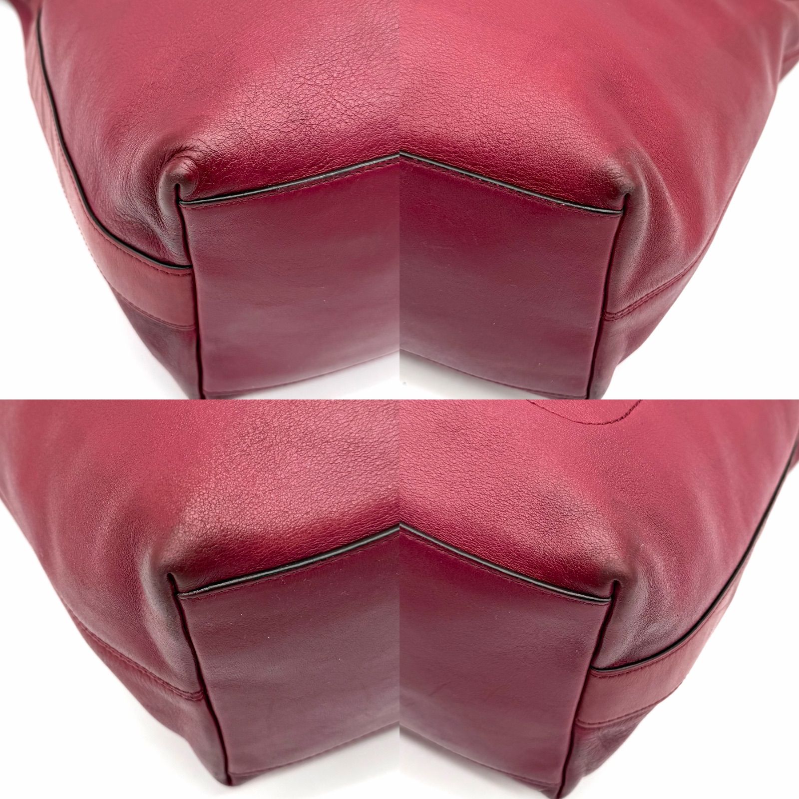 COACH y2k 2way shoulder bag red gold bucket chuck - メルカリ