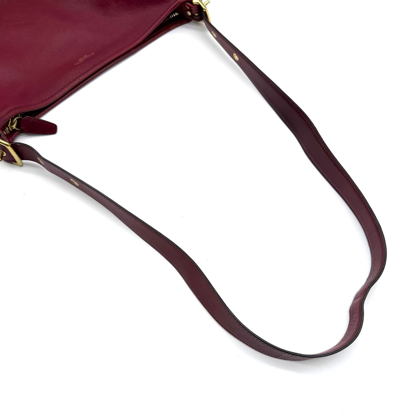 COACH y2k 2way shoulder bag red gold bucket chuck - メルカリ