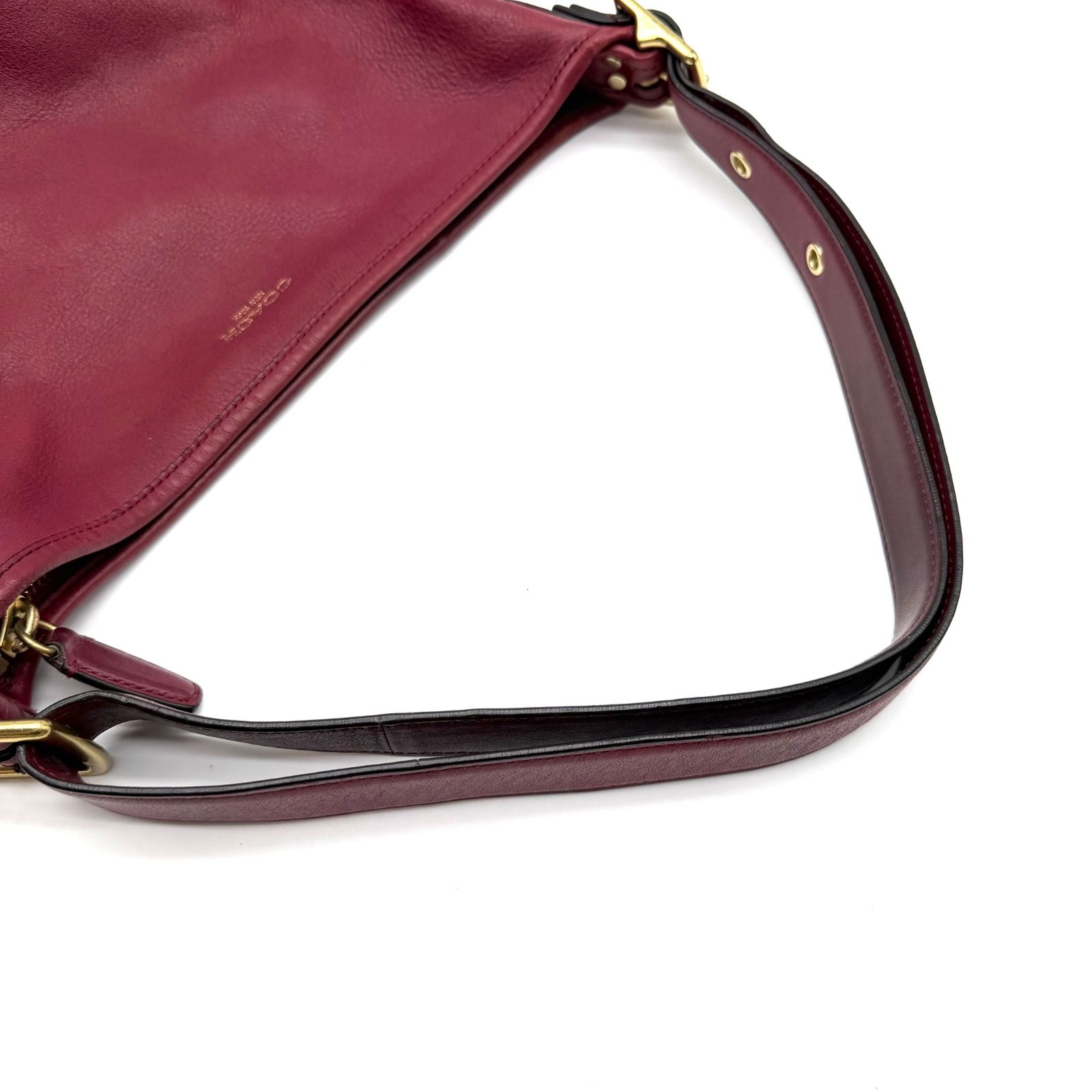 COACH y2k 2way shoulder bag red gold bucket chuck - メルカリ