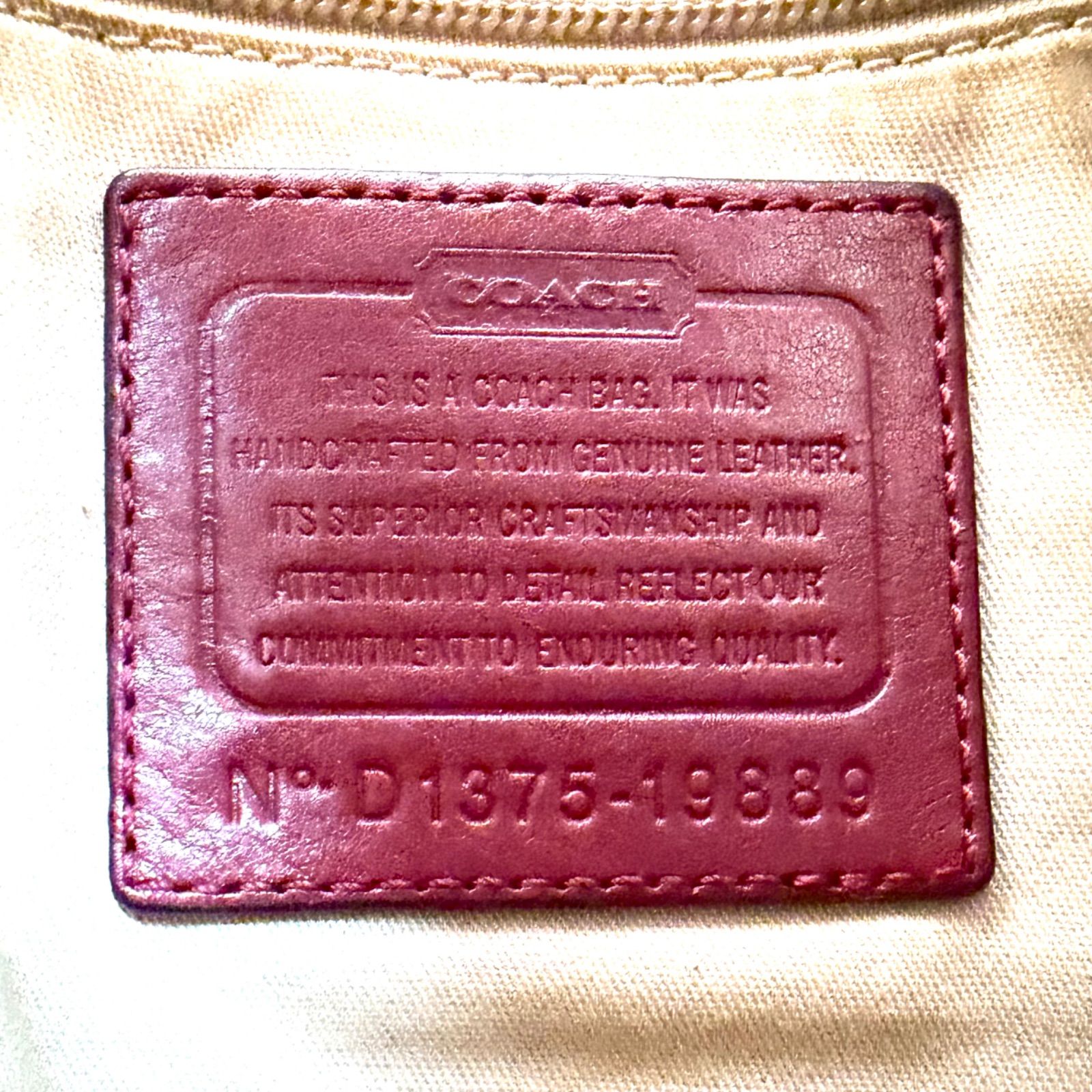 COACH y2k 2way shoulder bag red gold bucket chuck - メルカリ