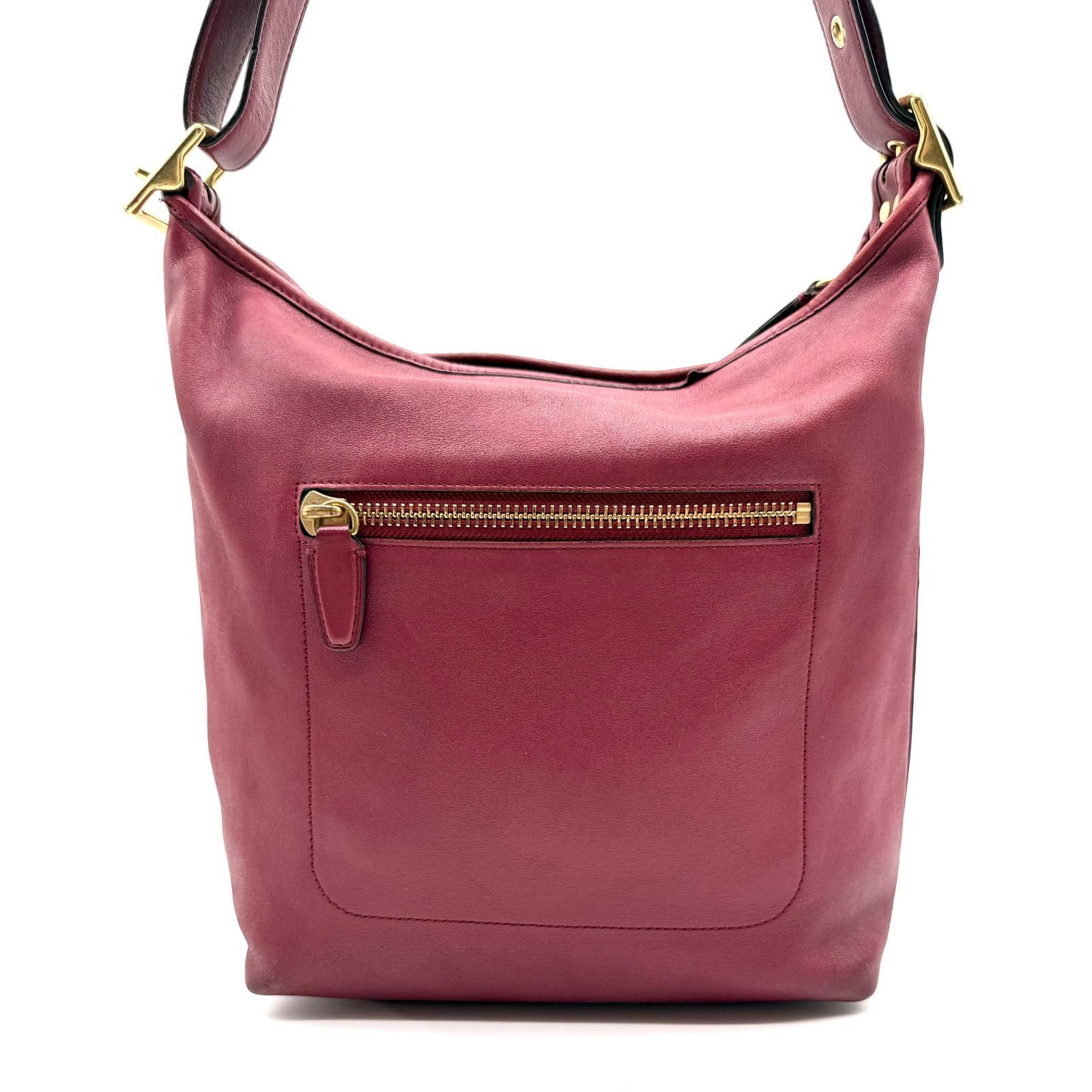 COACH y2k 2way shoulder bag red gold bucket chuck - メルカリ