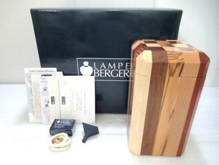 ランプベルジェ LAMPE BERGER アロマランプ ウッディーボックス 5731 パトリック ハースティグ 美品中古■