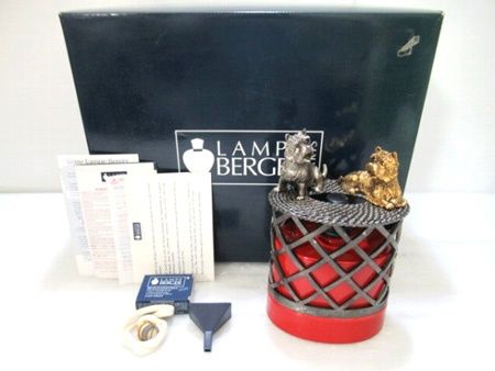 ランプベルジェ LAMPE BERGER アロマランプ テリア ドッグ 5739 レジス ドー 美品中古■