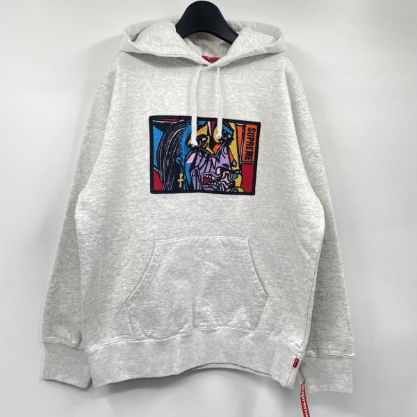 中古】Supreme 18FW Chainstitch Hooded Sweatshirt サイズM グレー