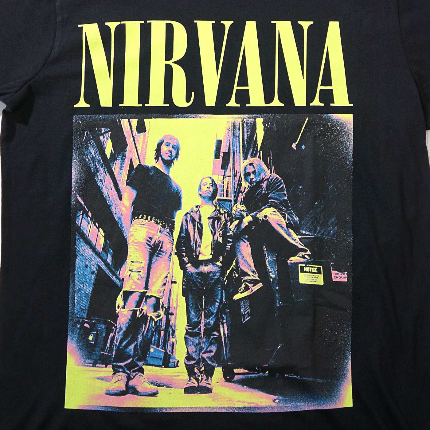 新品 公式 NIRVANA Tシャツ Kings Of The Street-Black 半袖 バンドT 