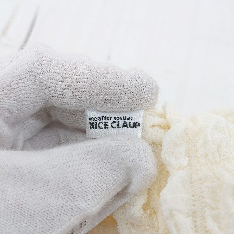 ◇ NICE CLAUP ナイスクラップ ポップコーン ポコポコ 半袖 ブラウス 