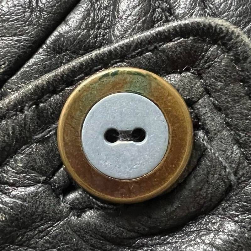 希少 90s vintage ヴィンテージ古着 羊本革 ブラック 黒 リアルレザー
