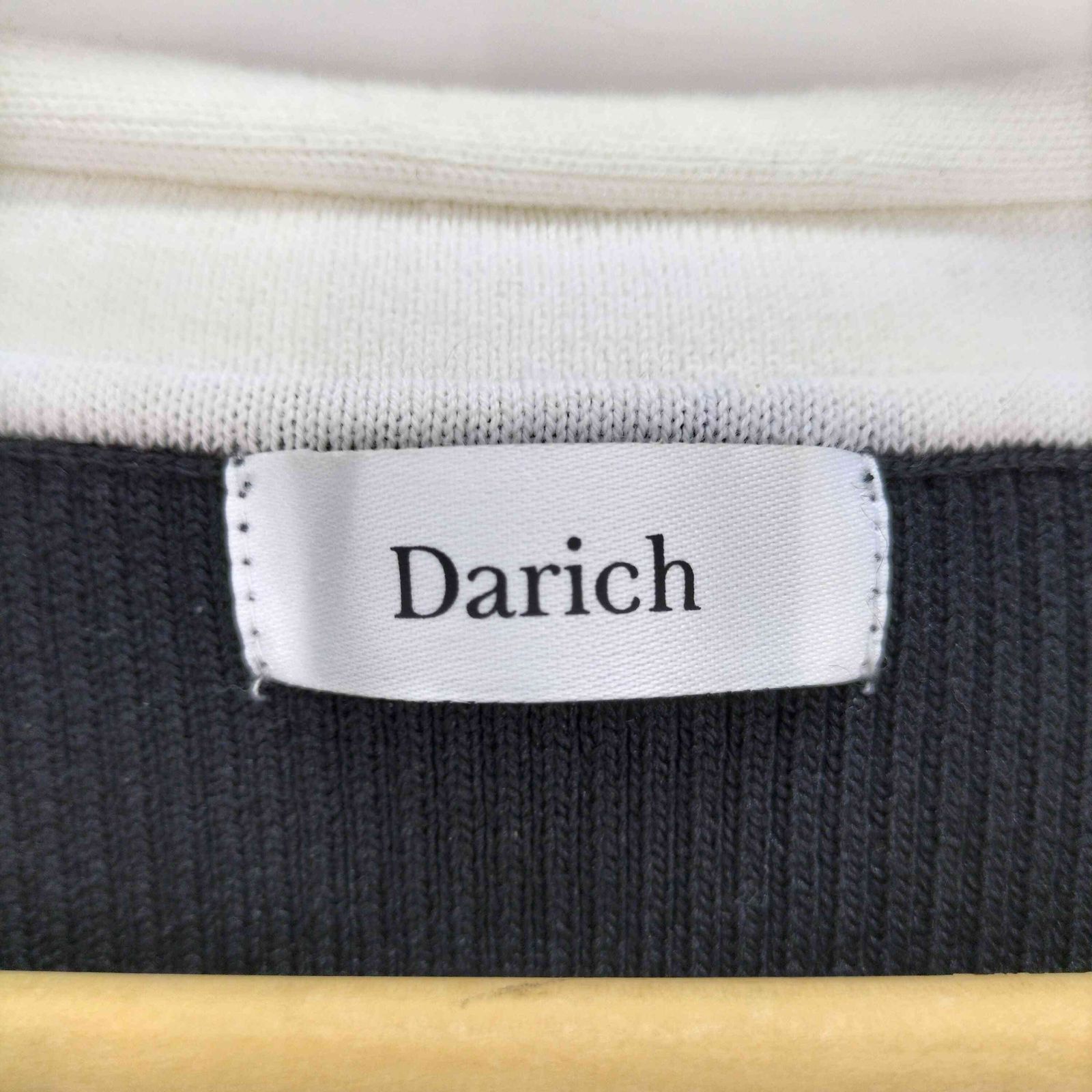 ダーリッチ Darich バイカラーボウタイニットミニワンピース