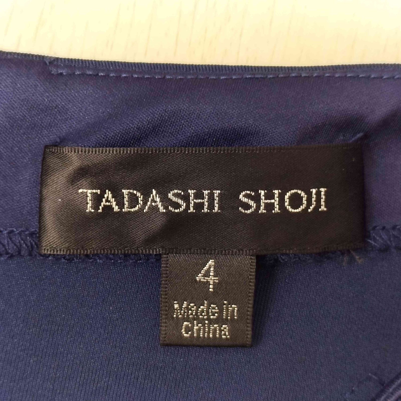 タダシショウジ TADASHI SHOJI 刺繍デザイン ノースリーブワンピース