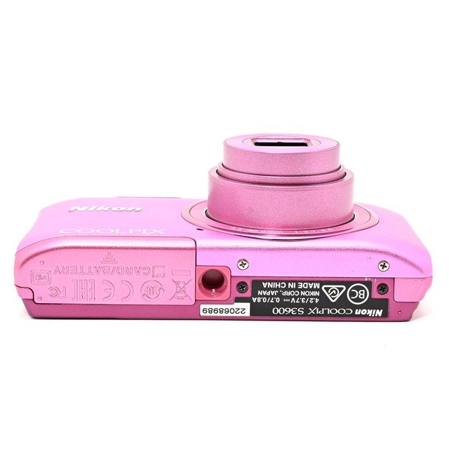 並品＞ Nikon COOLPIX S3600 アザレアピンク｜デジタルカメラ｜2005万