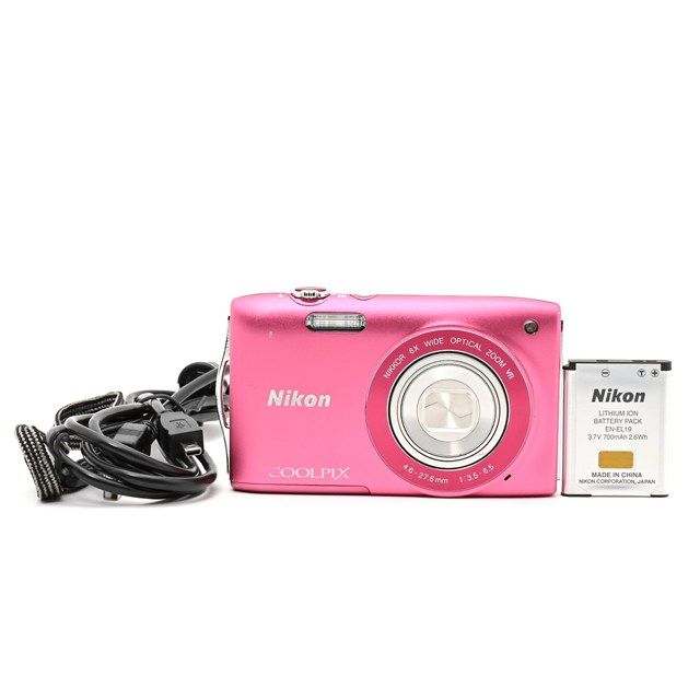 良品＞ Nikon COOLPIX S3300 ストロベリーピンク｜デジタルカメラ