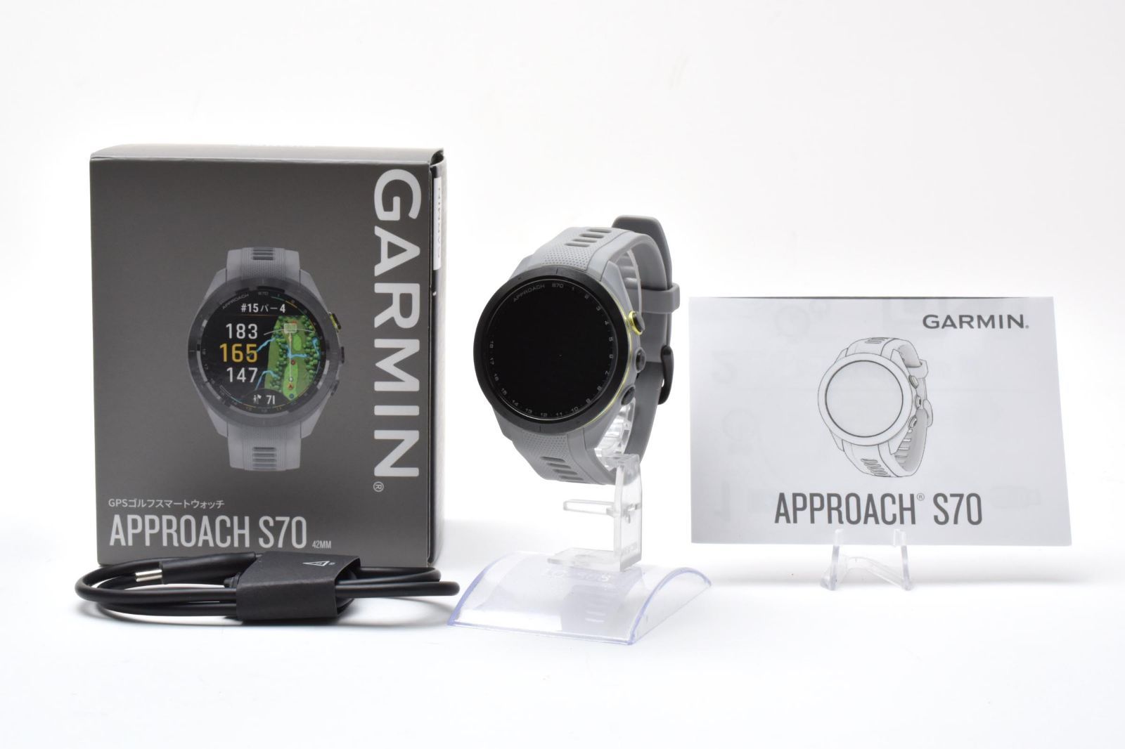 返品保証】良品｜Garmin ガーミン APPROACH S70 42mm スマートウォッチ 