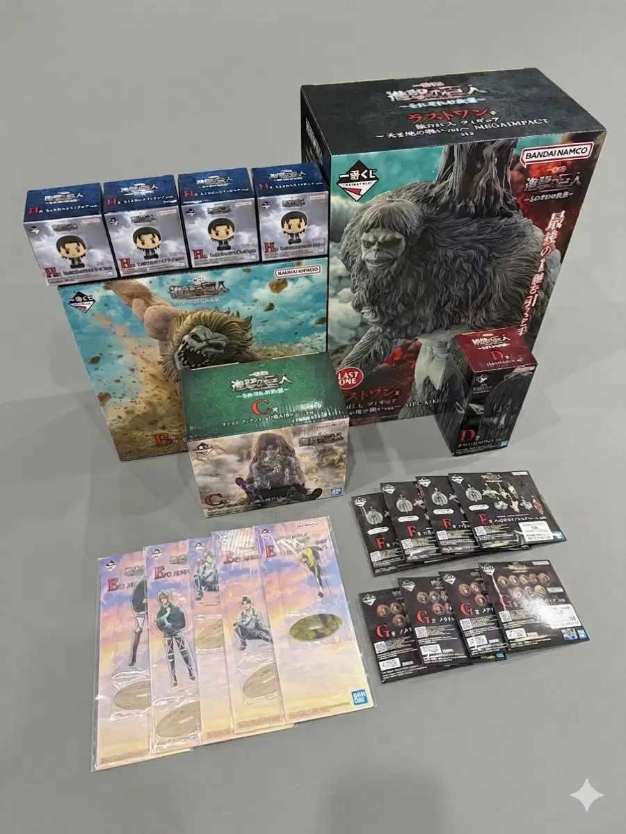 最新作，大得価 進撃の巨人 進撃の各々の決意 一番くじ
