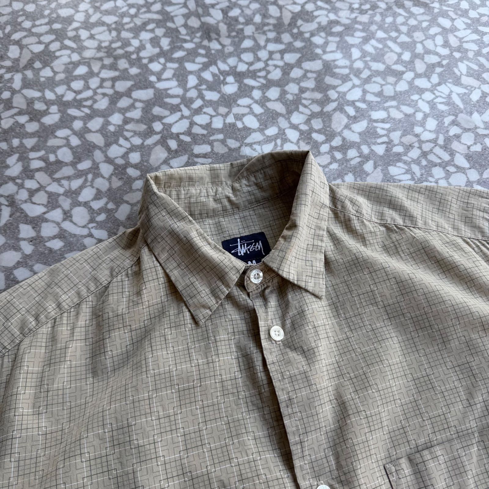 STUSSY / 90's usa製 Design SS shirt ステューシー オールド