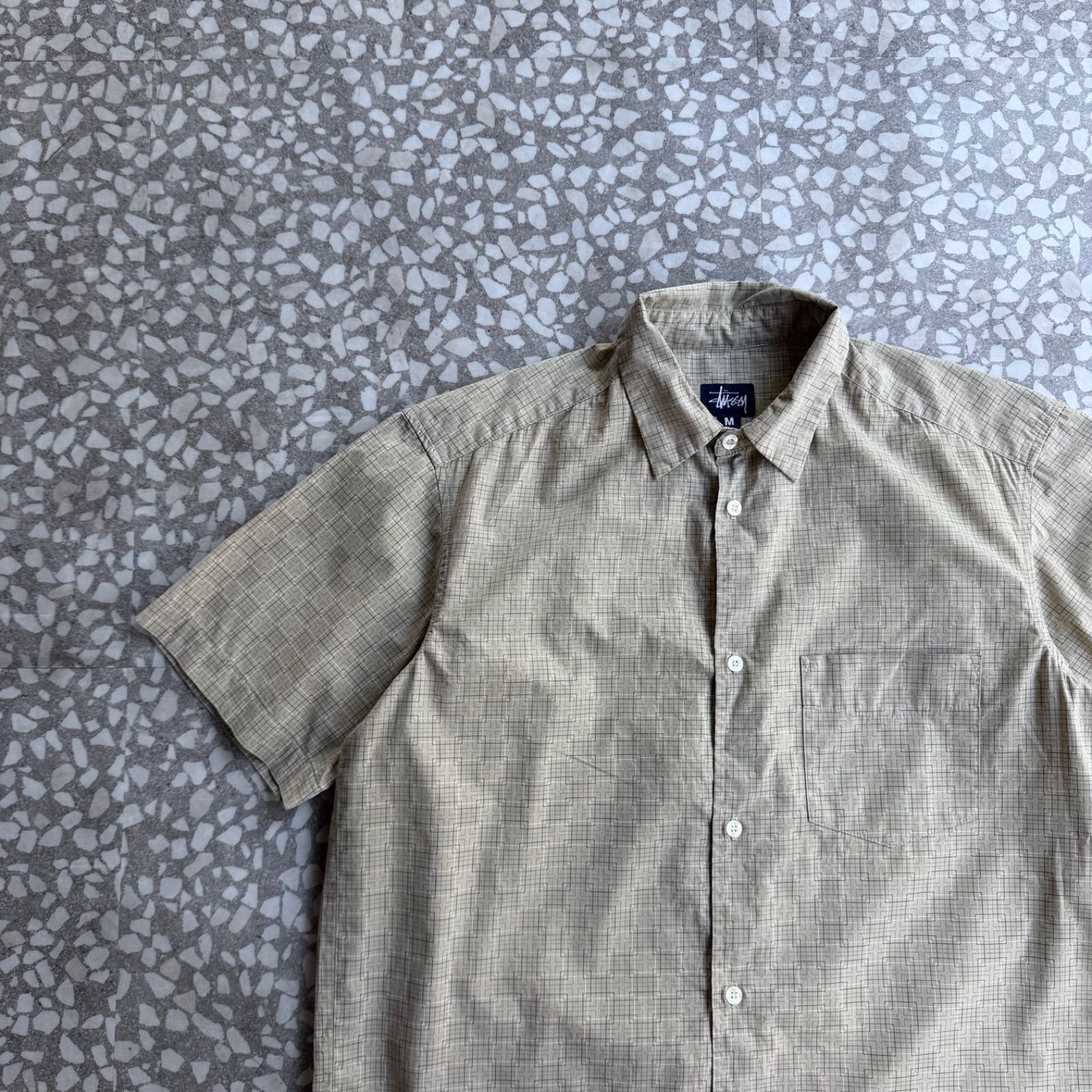 STUSSY / 90's usa製 Design SS shirt ステューシー オールド