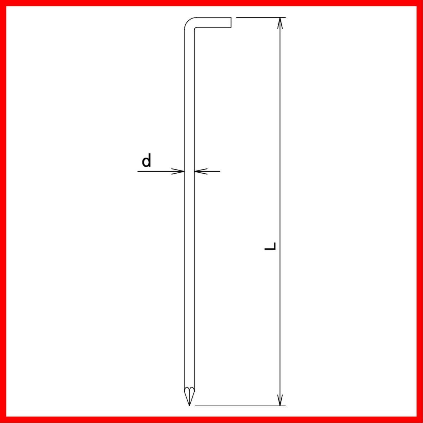 【特価商品】ダイドーハント Ｌ型ロープ止め ９×３５０