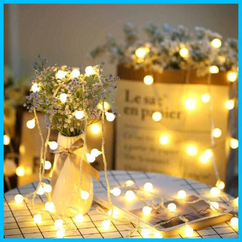 【数量限定】電池式 クリスマス 6M40個 飾りツリー led電球 イルミネーション 屋外防水室内枕元 フェアリーライト電飾led ledに適してベッドルーム|アウトドア|結婚式|庭対応|誕生日 (ウォームホワイト) SFOUR (電球色)